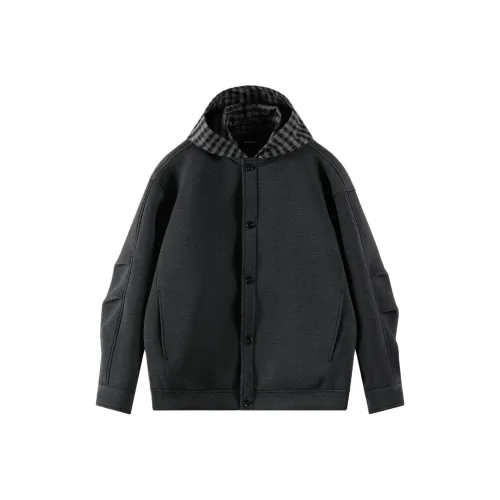 MAISON VINSON Темно-серый унисекс куртки