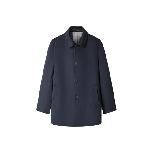 KAISER Темно-синий Мужской Пальто