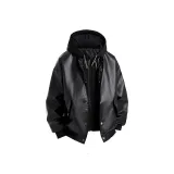 Чёрный [утеплённый, стиль с пряжкой]