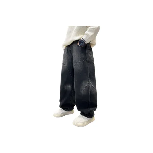 Yalu Синий Серый С флисовой подкладкой CCH71622 Школьные Джинсы