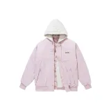 Розовый (съемный, с капюшоном)