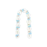 Синий шарф "Снеговик"