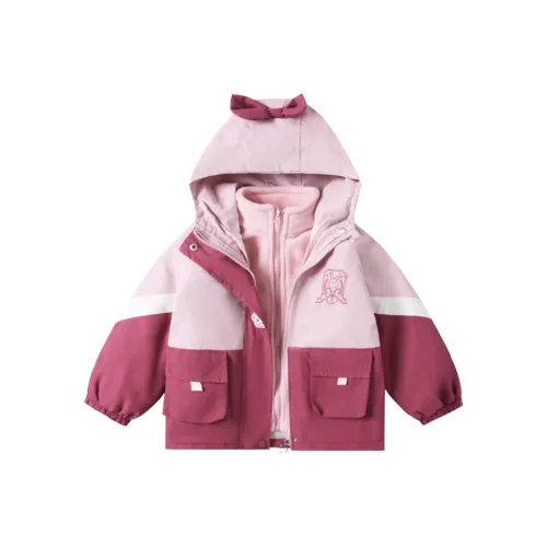 MUMUWU Ветровка Двухкомпонентный Комплект Розовый для Детей Возрастом 3-7 Лет