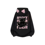 Тяжелый полиэстер-хлопок, черный (с флисовой подкладкой)