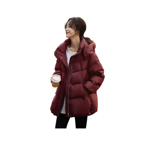 Mo Han Yi Mei Пуховик Женские Анкора Красный