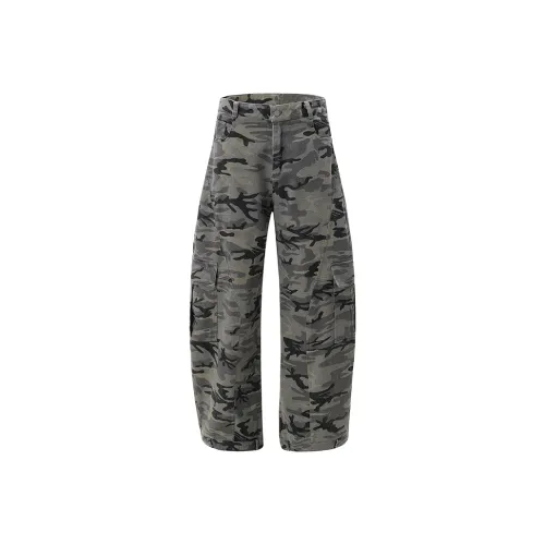JZWSTUDIO Камуфляж Унисекс Повседневные Штаны