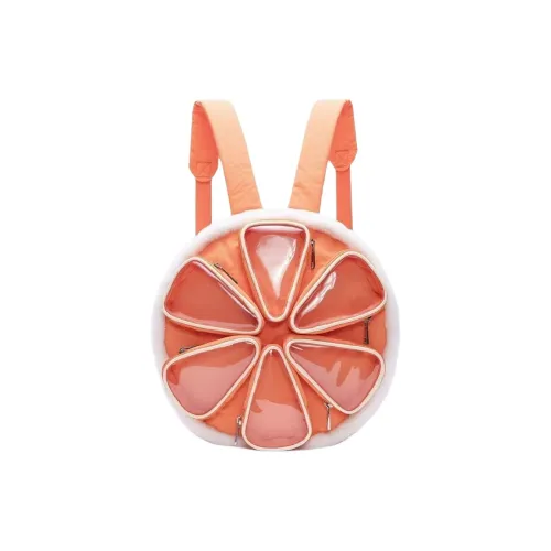 ALOENEY ПУ (полиуретан) Рюкзак Унисекс Оранжевый