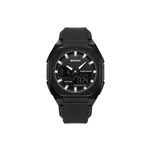 Rlychee Электронный + Кварц Механизм TPU Ремешок Часы Унисекс Черный Циферблат