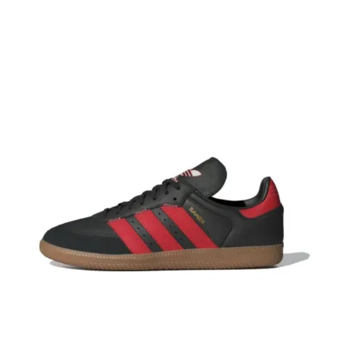 Adidas Originals SAMBA OG Устойчивые к истиранию низкие скейтборд-кроссовки Унисекс Черный Красный