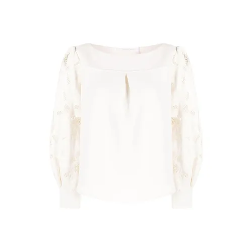 See By Chloe Экрю Женские Рубашки