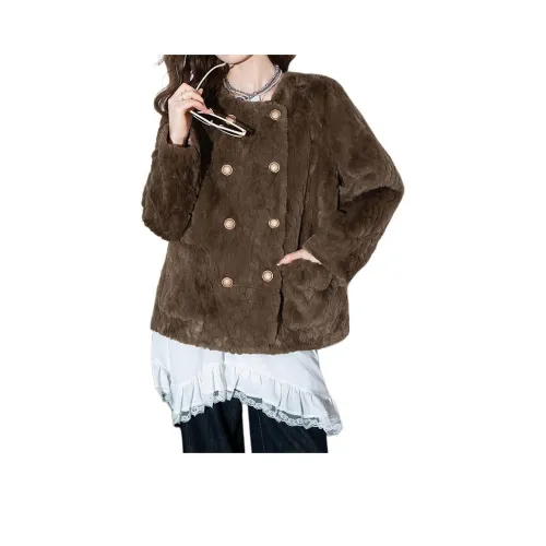 Tonlion Кофе Женские Меховые изделия