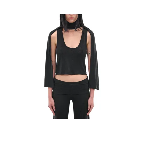 AYAMUSE Черные Женские Майки