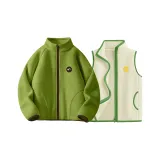 [Thickened Thermal] Однотонный Матча Зеленый + Однотонный Светлый Молочный Белый