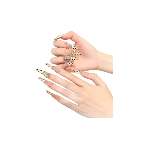 XIAMEIYU WILD CAT Ручной мраморный леопардовый принт французский горячая девушка стальная бусина ромб наиль-арт 35 мм