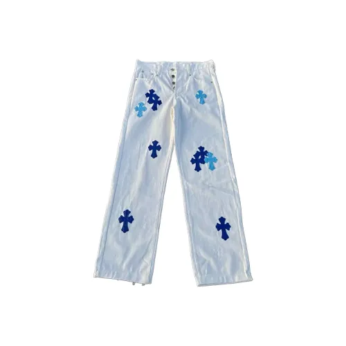 PISYPOX Белый Унисекс Джинсы