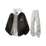 Чёрные + Светло-серые штаны