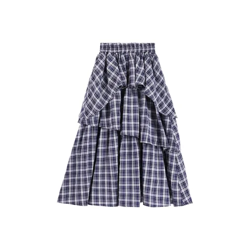 BARRY BANNY Темно-синий серый клетчатый детские юбки