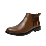 Коричневая утеплённая обувь