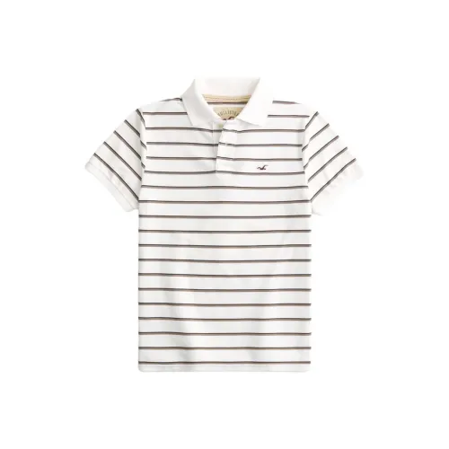 Hollister Белая Мужская Поло