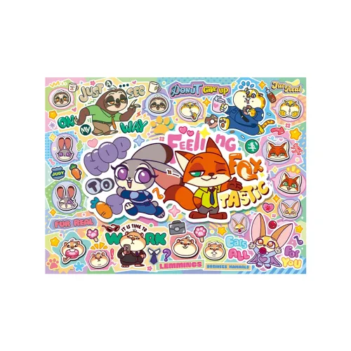 3D JP Disney Zootopia Большой пазл Декоративный рисунок Головоломка 1008 шт. U1076 U1077