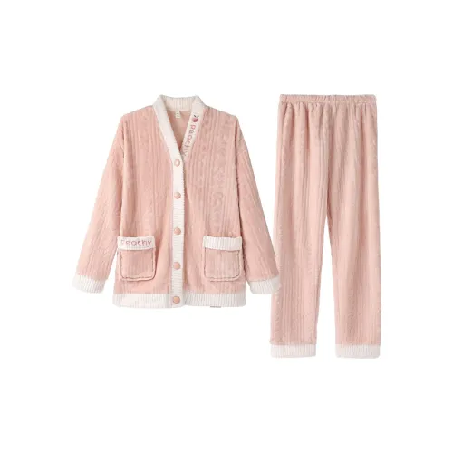 Lanza Pink Women's Pajama Sets Ланза Розовый Женский Комплект Пижам