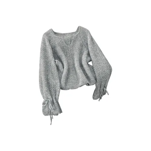 SIBAISHE Светло-серый Женский Свитер