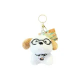 Плюшевый, стекло, медведь, собака, подвеска - белый, коричневый