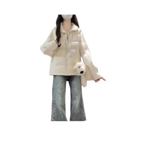 PAZZO Укороченный хлопковый пуховик женские пуховики (пуфы)