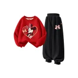 [Thickened и с флисовой подкладкой] Di Сердце Узел Красный + Di Сердце Узел Черный