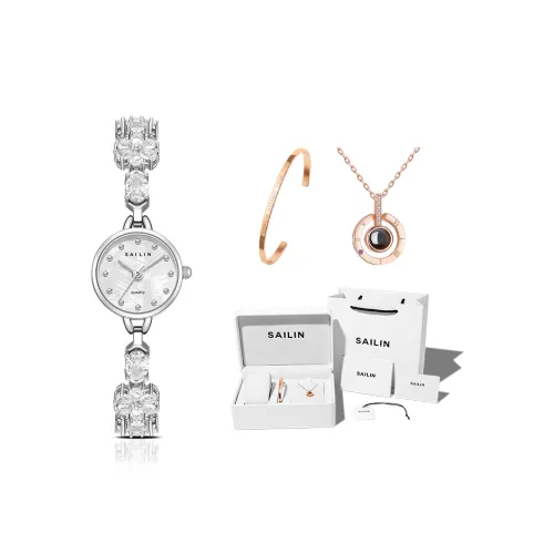 SAILIN Кварцевый механизм стальной ремешок женские часы многоцветный циферблат
