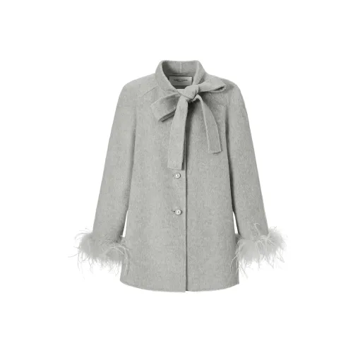 TAMMY TANGS Светло-серый Женский Пальто