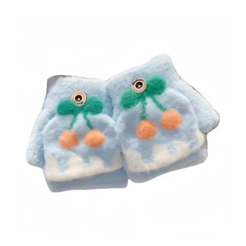 DIAOYUXIONG Кудрявый Плюшевый Вязаные Перчатки для Малышей