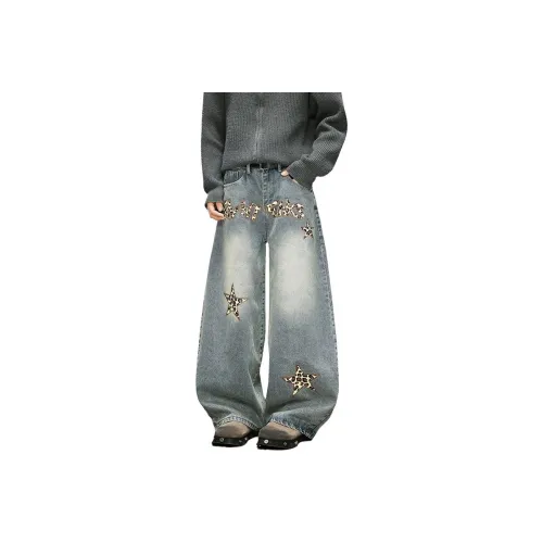 NRXX Blue Unisex Jeans NRXX Синий Унисекс Джинсы