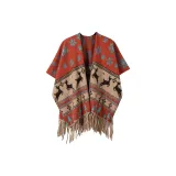 Утолщенный олень, снежинка, апельсин