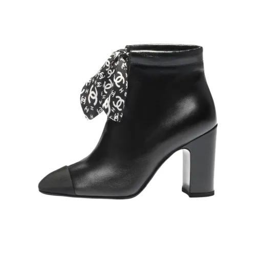 Chanel 26C Ботильоны 9 см Женские Черные