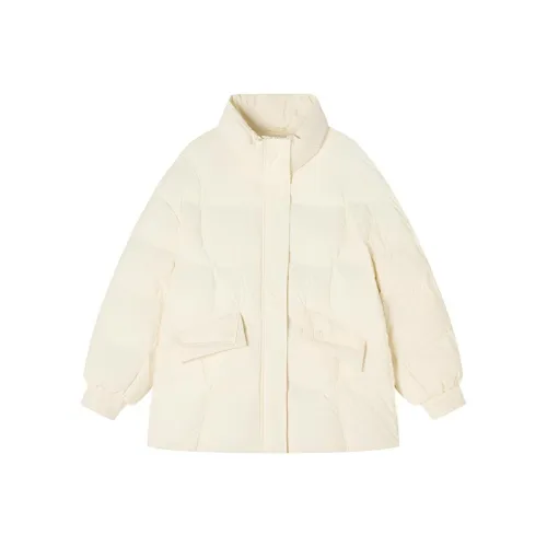 XIANGYING Цапельно-белый Женские Пуховики