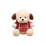 Розовый красный свитшот с щенком