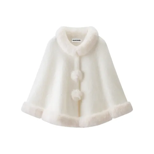 Peaches Peaches Белый Плащ Женские Плащи