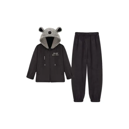 QINZUIMAO Темно-серый Мужской Пижамный комплект