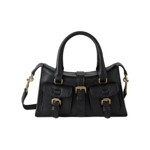 Mulberry Кожа Одно Плечо Сумка Мини Женская Черная