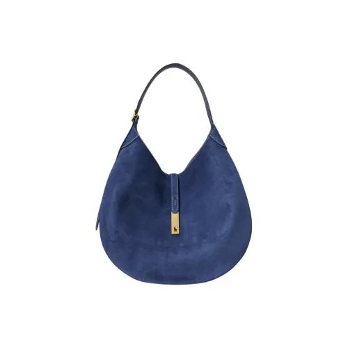 Polo Ralph Lauren Polo ID Коровья кожа Сумка на плечо Большая Женская Темно-дженсовый синий