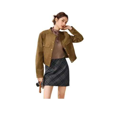 AIYIFU Кофе Женские Комплекты с Юбкой