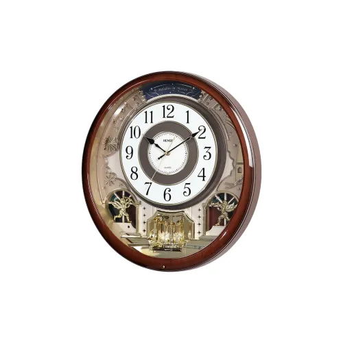 HENSE Кварцевый механизм ABS Стена Часы Унисекс Белый циферблат HD6246