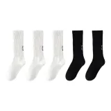 [5 пар] Белый + Белый + Белый + Черный + Черный