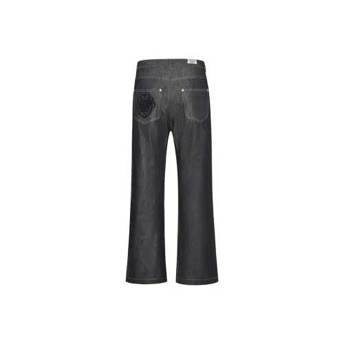 W7H1 Черный Унисекс Джинсы