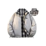 Серый и синий в клетку