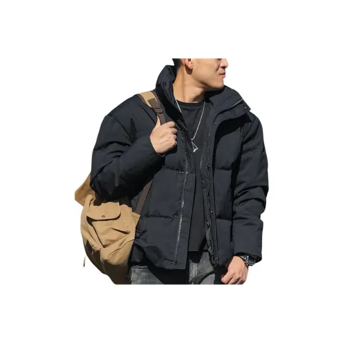 JIYAN Pale Ink Black Men's Down Jackets