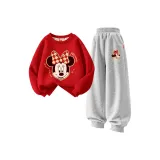 [Утолщенный и с флисовой подкладкой] Вечерняя звезда красная + Праздничный вечер серый