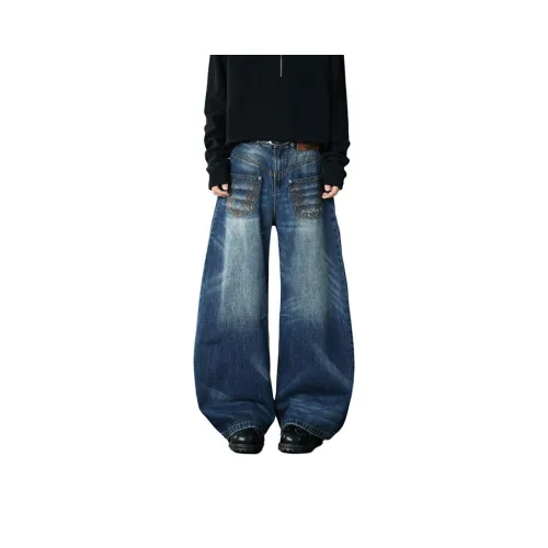 NRXX Blue Unisex Jeans NRXX Синий Унисекс Джинсы