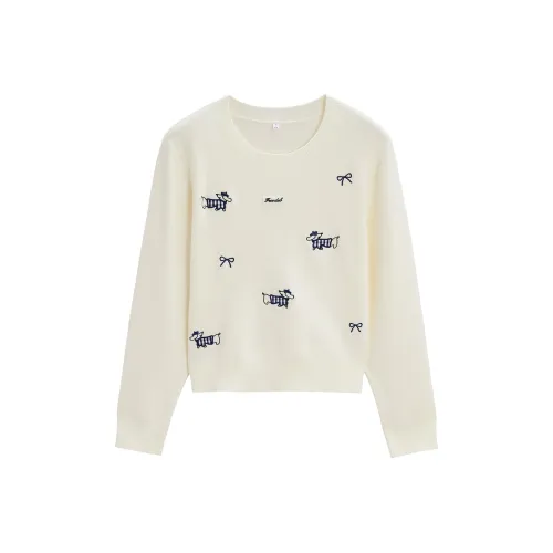 AIYIFU Абрикос Женская Трикотажная